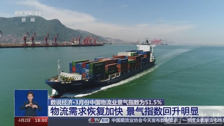 3月中国物流业景气指数51.5% 供应链上下游加速恢复 3月中国物流业景气指数51.5% 供应链上下游加速恢复